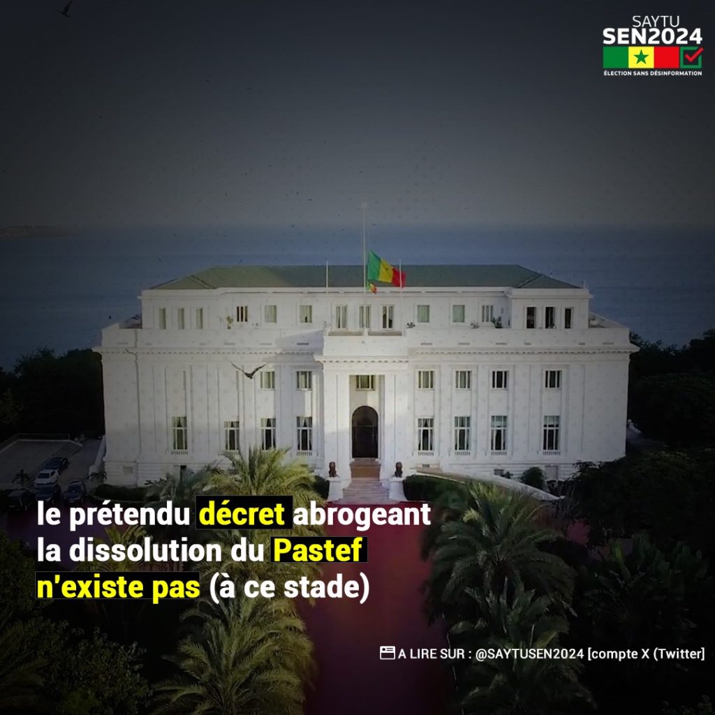dissolution parti pastef